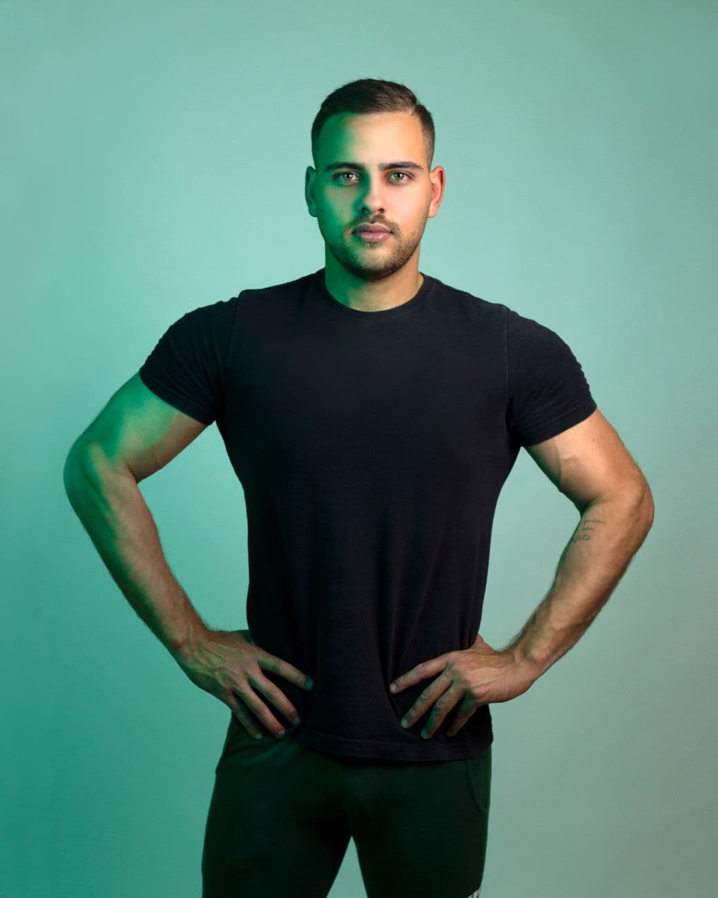 Confident, fit man portrait